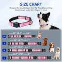 AirTag Dog Collar, IP68 Waterproof Air Tag Dog Collar Holder, Reflective, Ultra-Durable, Comfortable Padded, Heavy Duty Dog Collars for Small Medium Large Dogs-Pink-S