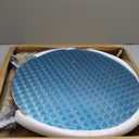 Flash Furniture 23.25" Round Aluminum Indoor/Outdoor Bar Height Table with Flip-Up Top, Heavy-Duty Aluminum Flip-Up Top Cocktail Table, Silver