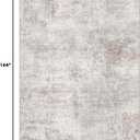 Washable Rug 9x12 Area Rugs for Living Room: Modern Abstract Neutral Soft Carpet for Bedroom Dining Room Under Kitchen Table Home Office Decor - Brown Grey