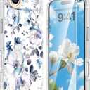MILPROX Compatible with iPhone Air Case Floral - Flowers Girly Design for Women Girls - Clear Elegant Pretty Aesthetic Classy Retro Phone Cover for iPhone 17 Air 6.5'' - Blossom