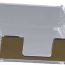 dohobby Gold Color Sticky Note Holder Acrylic Clear Post Note Holder Memo Pad Holder Dispenser Organizer Accessories for Office Home