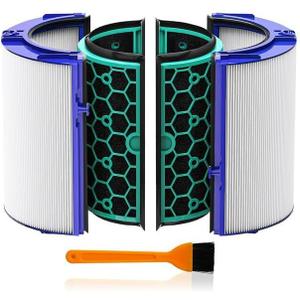 TP04 Filter Replacements for Dyson HP04 TP04 DP04 TP05 DP05 Air Purifier, Fan Filter Replacements for Dyson,360 Combi Glass Hep+Carbon Air Purifier F-ilter(Not for HP07 TP01 TP02 TP07 HP09)