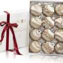 12Pcs 4 Silk Christmas Ball Decorations, Satin Christmas Tree Ornaments, Luxury Vintage Hanging Christmas Home Decor for Xmas Holiday Wedding Party Decoration (Champagne)