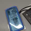 SPORTLINK for iPhone 17 Pro Max Waterproof Case  Shockproof Dustproof Case with Builtin Screen Protector, Full Body Heavy Duty Sealed Protective Cover for iPhone 17 Pro Max 6.9" Blue/Frosted Clear