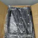 Portable Closet Wardrobe, Metal Clothing Rack with 8 Shelves & 1 Hang Rod, Free Standing Closet Rack for Hanging Clothes Closet Organizers and Storage, 63"x63"x12", Black