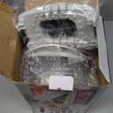 Mueller Pro-Series All-in-One, 12 Blade Mandoline Slicer for Kitchen, Food Chopper, Vegetable Slicer and Spiralizer, Cutter, Dicer, Grater, Kitchen Gadgets Sets with Container, White Sand/Gray