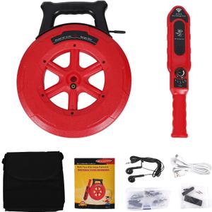 Pipe Blockage Detector Locators-Sensor - Water Pipe Wall Scanner 30M Pipeline Detector Metal PVC Water Pipes Clogging Tool