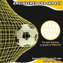 Soccer nets for Backyard, 12x6 FT Soccer Net Easy Setup, Portable Soccer Goals for Backyard with Upgraded Collapsible Metal Base, Outdoor Indoor Soccer Goal Net for Practice with Carry Bag