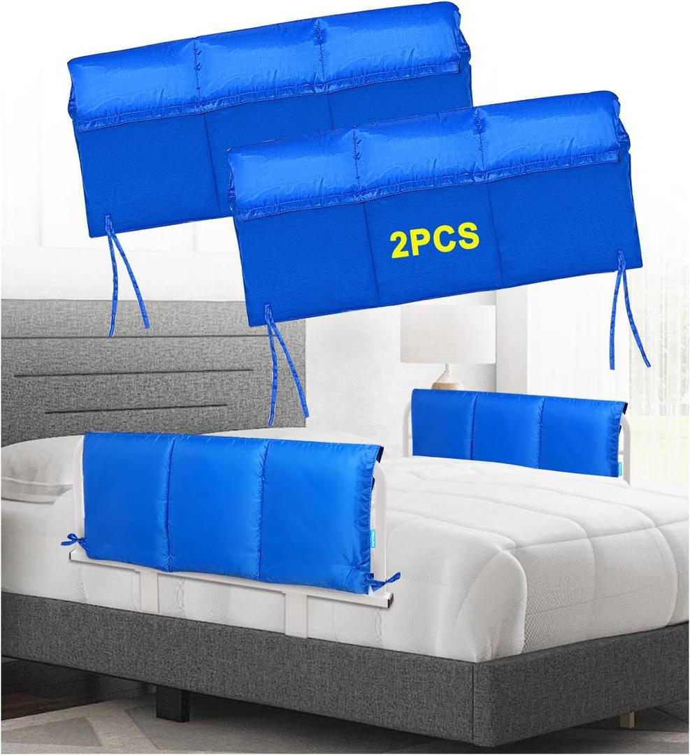 Bed Rail Covers for Hospital Bed Elderly Adults Bumper Seniors Guard Rail Bumpers Pads Bed Protector Side Padded Cover Bed Rail Padding Rails Not Included, Padded Cover Only (32x12inch, 2 PCS) Bed Rail Covers for Hospital Bed Elderly Adults Bumper Seniors Guard Rail Bumpers Pads Bed Protector Side Padded Cover Bed Rail Padding Rails Not Included, Padded Cover Only (32x12inch, 2 PCS)