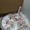 15-Light LED Staircase Chandelier Crystal Ceiling Lights Large Chandeliers for High Ceilings, Entryway Modern Lighting Fixture Villas and Stairs, Adjustable Length 23" W x100 H,75W (Gray)