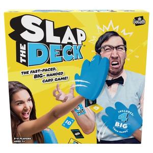 Goliath Slap The Deck Game - Fast-Paced Card Game with Big Foam Hands - Ages 7 and Up, 2-4 Players
