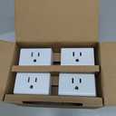 THIRDREALITY ZigBee Smart Plug 4 Pack with Real-time Energy Monitoring,15A Outlet, Zigbee Repeater,ETL Certified,ZigBee Hub Required,Work with Home Assistant,Compatible Echo Devices and SmartThings