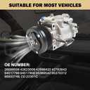 Air Conditioner AC Compressor Fits for Buick Encore 2013-2022, for Chevy Sonic 2013-2020, Trax 2013-2022 1.4L, 2015-2020 1.8L, CO 22301C 26699506, 42623009 6513004