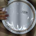 Frcctre 6 Pack 12 Inch Round Canvas Panels, Pre Stretched Blank Painting Canvas Boards, Circle White Art Canvas Panels for Oil, Acrylic, Gouache, Crafts