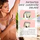 Dermave Bikini Shaver & Trimmer for Women, IPX7 Waterproof Electric Razor for Pubic Hair, Face, Legs, Underarms - Painless, Cordless, Portable with Pink Storage Bag