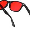 FEISEDY Red Lens Blue Light Blocking Glasses Anti Blue Light Computer Gaming Eyeglasses Reduce Eyestrain G1858