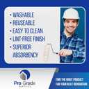 Pro Grade Paint Roller Kit, Brush & Roller,10 Piece Set, Wall Painting Naps for Professionals & Homeowners - All Paints & Stains, Washable, Reusable, Easy to Clean, Superior Absorbency.
