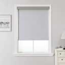 Joydeco 100% Blackout Roller Shades (Pro), 58" W x 75" H, Light Grey