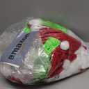 6PCS Christmas Monster Costume Mask Green Big Monster Costume Funny Santa Furry Outfit Adults (Medium)