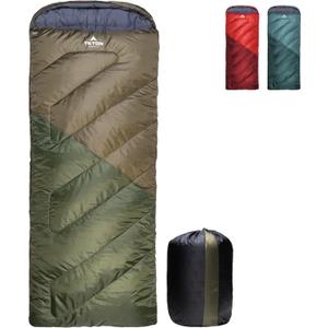 Teton Celsius Regular, 25F, 20F, 0F Degree Sleeping Bags, All Weather Bag for Adults and Kids, Camping Made Easy and Warm, Travel Sack Included (Ivy)