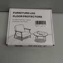 GICUNK Chair Leg Floor Protectors for Hardwood Floors and Carpet GICUNK Silicone Covers to Protect Wood Tile Floors Chair Sliders Non Slip Reduce Noise 28 Pcs Clear Round S Fit:1/2"~13/16"