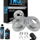 TRQ Rear Brake Pad & Rotor Kit Ceramic Compatible with 2009-2010 Hyundai Sonata