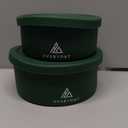 AVERYDAY 50 Oz Travel Dog Bowls with Lids, 2-in-1 Portable Pet Bowls for Food and Water, Leakproof Travel Dog Food & Water Bowl for Outdoor, Camping, Travel Dog Feeding Bowl, Daycare Pet Bowls (Green)