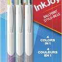 Paper Mate InkJoy Quatro Retractable Ballpoint Pens, Medium Point, Assorted Colors, 3 Pack