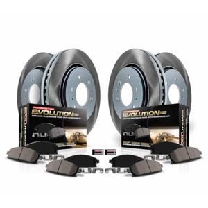 Power Stop SC6820 Front and Rear Brake Kit With Semi-Coated Brake Rotors and Ceramic Brake Pads & Hardware For Ford F-250 Super Duty 2013-2022 | Ford F-350 Super Duty 2013-2022 [Application Specific]