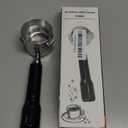 Espresso Portafilter 51mm Bottomless - Compatible for 51 mm Delonghi EC0680, E0685, SMEG & EUPA Coffee Machines - Open, Naked, Flat - Stainless Steel Filter Basket & Puck Screen Included (Black)