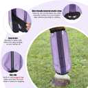 Fly Boots for Horses, Non-Slip Breathable Horse Fly Boots,Comfy Mesh Horse Fly Leggings (Purple)