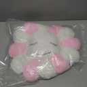 FIONOUT Sunflower Plush Pillow, Soft Floor Cushion, Cute Room Decor, 15.7in, Pink-b