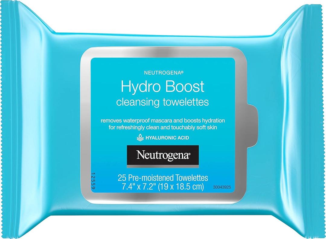 Neutrogena Hydro Boost Facial Cleansing Wipes, 25 Ea, 25count (25 Count (Pack of 1))