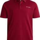 Spyder Mens Polo Shirt - Cotton Polo Shirts for Men - Casual Golf Shirt - Mens Polo Shirts Short Sleeve - Collared Shirt Men (Small, Redwood)