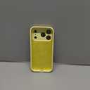 Vooii Magnetic for iPhone 17 Pro Case, Compatible with Magsafe (Premium Liquid Silicone) (Integrated Camera Control Button) Full Body Protective Anti-Scratch Microfiber Lining 6.3", Creamy Yellow