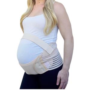 Maternity Belt, Adjustable Belly Band Pregnancy Support for Abdomen, Back, Hips, and Pelvis, Provides Comfort and Relief Throughout Pregnancy, Pregnancy Must Haves, Beige, XL