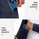 TBMPOY Men's Tracksuits Fleece Lined Sweatsuits 2 Piece Set Outfits Warm up Athletic Sports Casual Full Zip Jogging Suit (Blue, L)