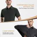 7 Pack Polo Shirts for Men - Quick Dry Moisture Wicking Performance Short Sleeve Mens Golf Shirts for Casual Work (X-Large, 1-black/Dark Grey/Light Grey/Navy Blue/Dark Blue/Army Green/Wine)