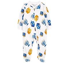 Baby Hanukkah 2-Way Zip Cotton Sleep & Play Pajamas, 9M