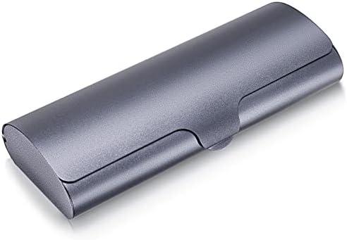 Hifot Aluminium Glasses Case, Slim Reading Glasses Case, Portable Travel Metal Eyeglass Spectacles Protection Hard Shell Case
