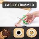 2 x FIFTY FEET 18X96 Inch Shelf Liner with Scissor & Tape Measure for Kitchen Cabinets, PVC Drawer Liner for Dresser Non-Slip Bathroom, Non-Adhesive Cabinet Liner Washable (Orange Crack)