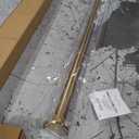 Ivilon Tension Curtain Rod - Spring Tension Rod for Windows or Shower, 54 to 90 Inch. Warm Gold