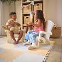 Little Tikes Cloud Collection Garden Chairs 4 pk – Kids Furniture for Activity Playroom and Patio, Fits Toddlers and Kids, Boys and Girls Ages 18 Months to 3 Years, 18.75 x 15.5 x 23 inches