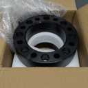 KSP 2 inch 8x6.5 Wheel Spacers with M14x1.5 Studs, 8x165.1 Wheel Adapters for Chevy Express Silverado Suburban GMC Savana Sierra, 2PCS 50.8mm 8 Lug Black Forged Rim Spacer 126.15mm Hub Bore