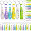 Huquary 36 Pcs Easter Silicone Keychains Bulk Party Favors Pastel Egg Bunny Colored Chicks Keychains Basket Stuffers Spring Gifts for Easter Day Party Supplies Prizes Accessories