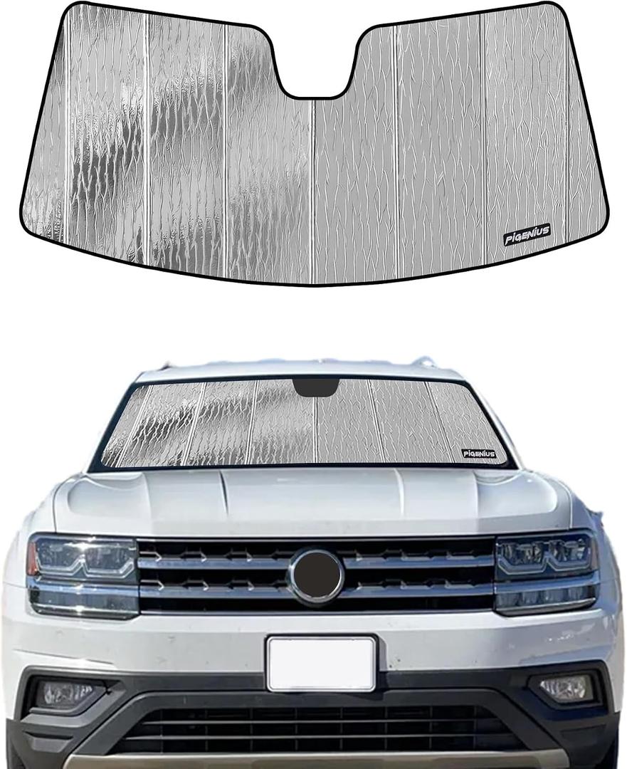 Pigenius Windshield Sunshade for Volkswagen Atlas 2018-2026 Front Window Sun Shade - AstraGuard