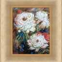 Flowers with Andover Champagne Frame, 13.38" x 15.38"
