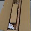 Wood Curtain Rods for Windows 48 to 84 Inch, 1 Inch Adjustable Heavy Duty Decorative Window Treatment Rods, Vintage Farmhouse Wooden Drapery Pole with Boho Wood Grain Finials, Easy Install (36''-88'' (1 Pack))