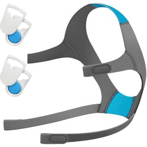Headgear for AirFit F20 /AirTouch F20,1 Pack Replacement F20 Headgear with 2 Pairs Magnetic Clips (1 f20 headgear + 2 pairs clips)