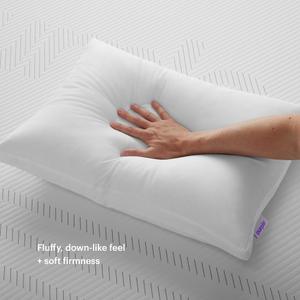 Purple Cloud Pillow - Standard Size, Hypoallergenic Gel Fiber Fill for Plush, Cloud-Like Comfort - Molds to Support Head & Neck, Wont Clump or Flatten (Standard (Pack of 1))